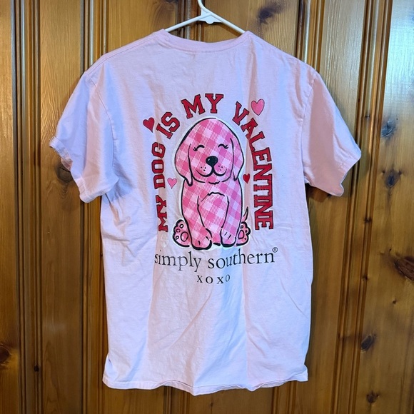 Simply Southern “My dog is my valentine” t shirt - Picture 4 of 4